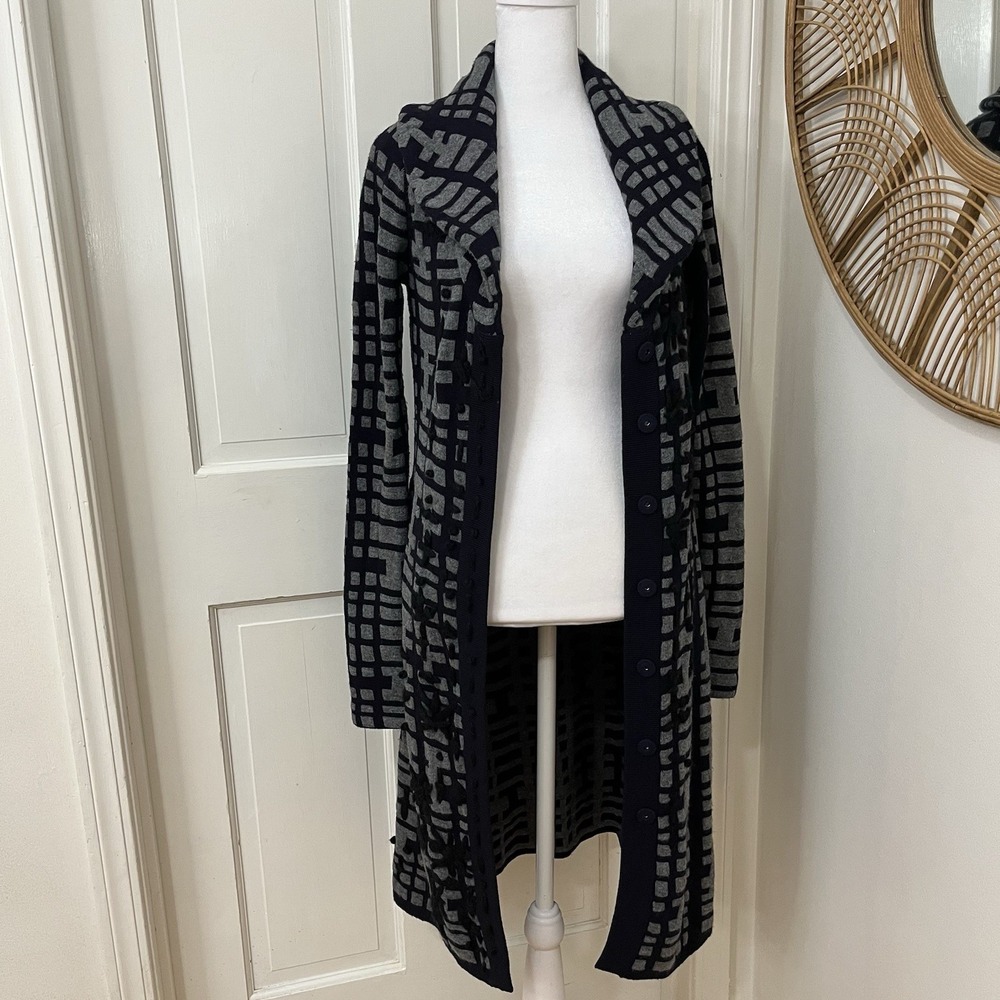 Anthropologie Charlie & Robin Boho Maxi Cardigan Sweater S Goth Grunge Indie